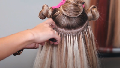 7-! I-tip Hair Extensions Tutorial -  Full Install by DreamCatchers Head Educator Dorothy