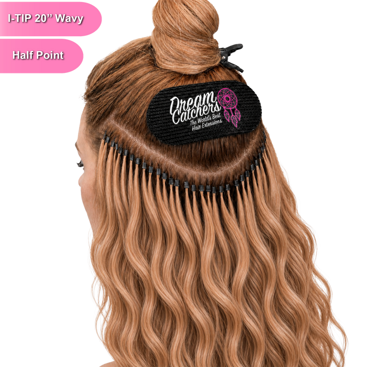 I-Tip 20 Inch Wavy 100% Full Cuticle Hair Extensions - Half Point