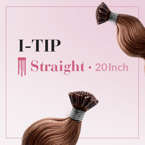 I-Tip 20 Inch Straight 100% Full Cuticle Hair Extensions (Discontinued)