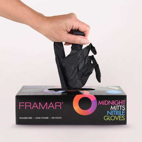 Midnight Mitts Nitrile Gloves Large- 100pc